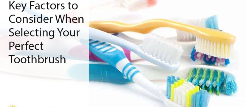 selecting toothbrush